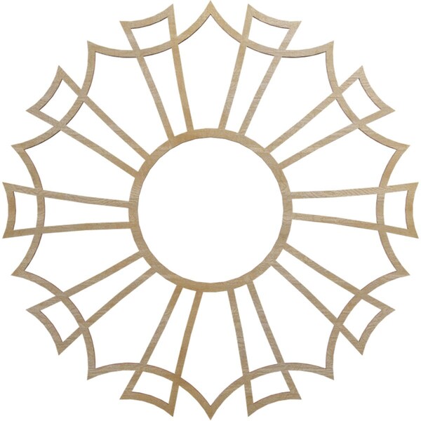 Ekena Millwork Augustus Wood Fretwork Pierced Ceiling Medallion, Hickory, 18"OD x 6 3/8"ID x 1/4"T CMWP18X18X0250AUHI - main